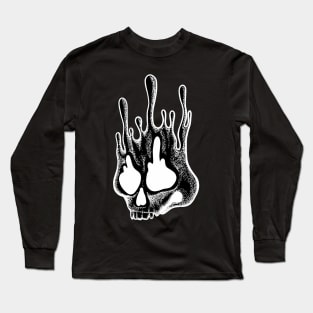 Melting Skull Long Sleeve T-Shirt